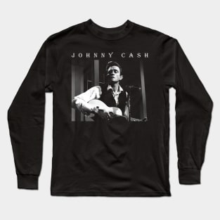 Nyindirprojekjohnny cash PNG Long Sleeve T-Shirt